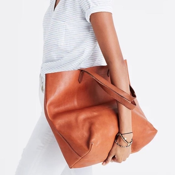 Madewell The Transport 
 Tan Leather Tote Bag - Picture 16 of 16